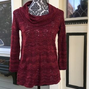 Coldwater lacy crochet sweater